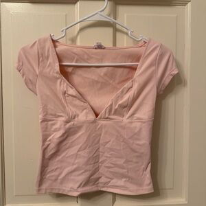 Pink Short Sleeve Top